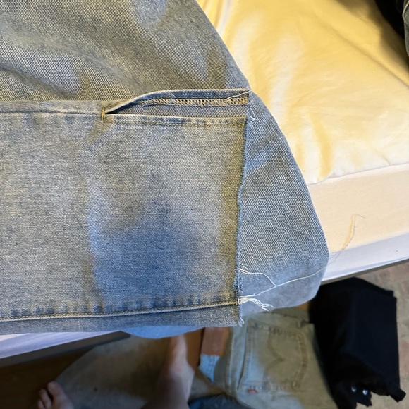 Nasty Gal Wide Leg Jeans w Split Hem - Picture 6 of 6